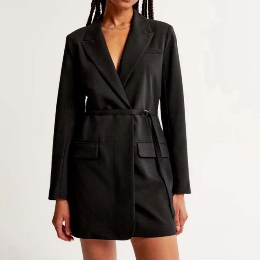 Abercrombie & Fitch Long Sleeve Blazer Mini Dress